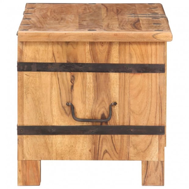 Chest 90x40x40 Cm Solid Acacia Wood Image 6