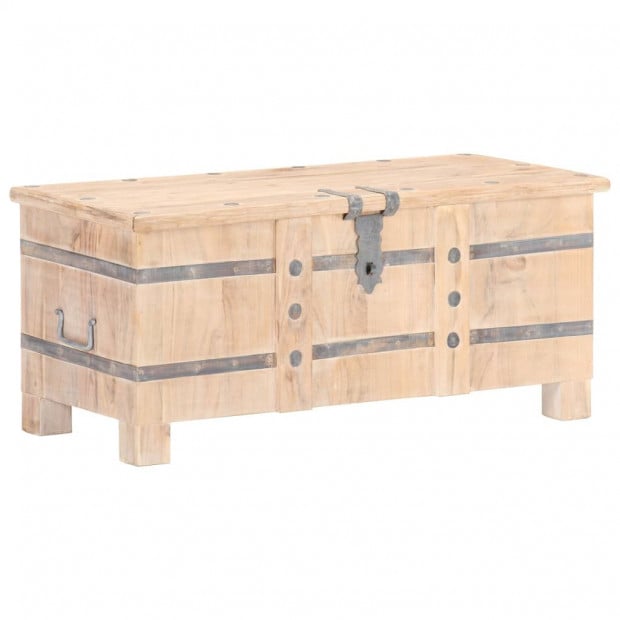Chest 90x40x40 Cm Solid Acacia Wood Image 11