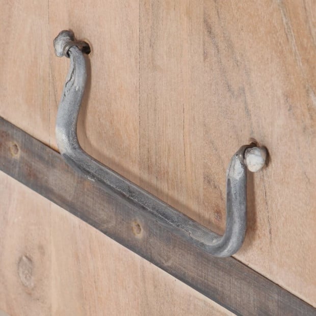 Chest 90x40x40 Cm Solid Acacia Wood Image 3