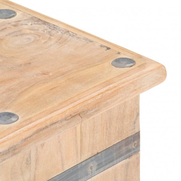 Chest 90x40x40 Cm Solid Acacia Wood Image 7