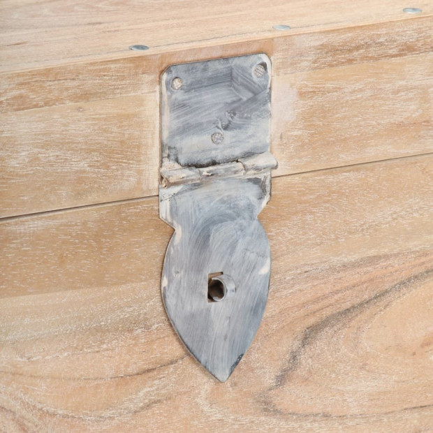 Chest 40x40x40 Cm Solid Acacia Wood Image 3