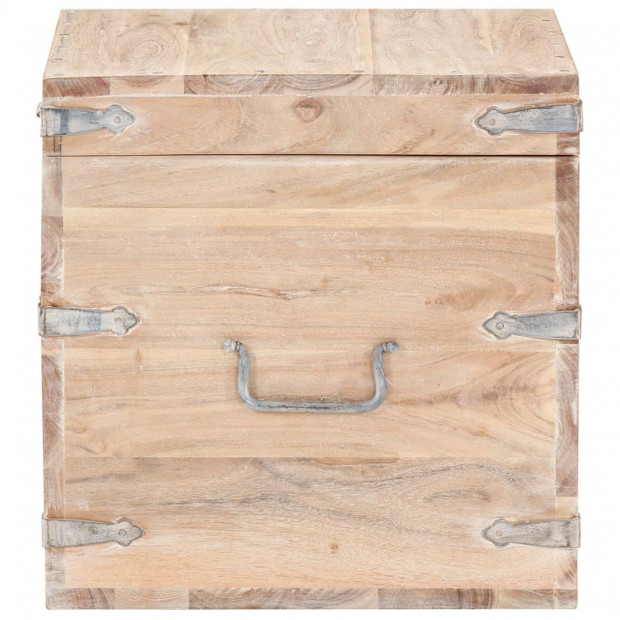 Chest 40x40x40 Cm Solid Acacia Wood Image 6