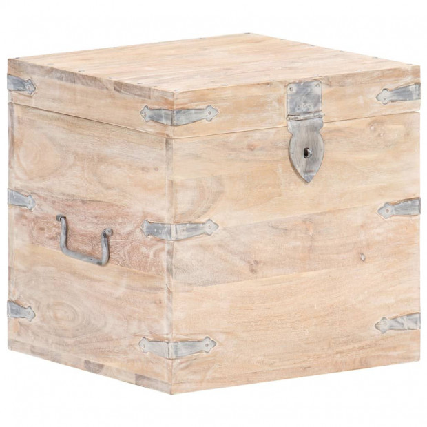 Chest 40x40x40 Cm Solid Acacia Wood Image 9