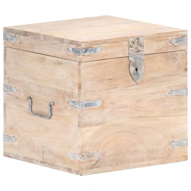 Chest 40x40x40 Cm Solid Acacia Wood Image 10