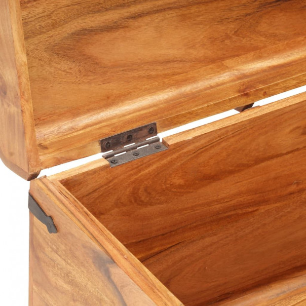 Storage Chest 90x40x40 Cm Solid Acacia Wood Image 7