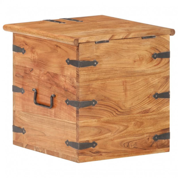 Chest 40x40x40 Cm Solid Acacia Wood Image 7