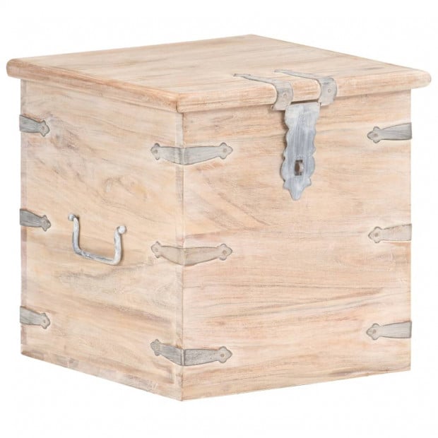 Chest 40x40x40 Cm Solid Acacia Wood Image 11