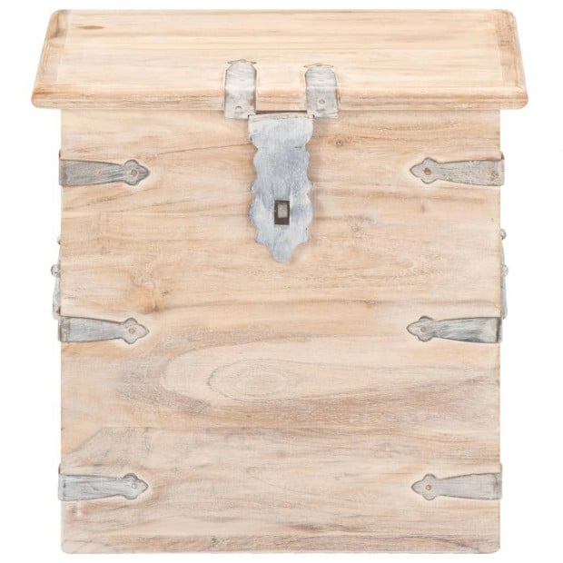 Chest 40x40x40 Cm Solid Acacia Wood Image 5