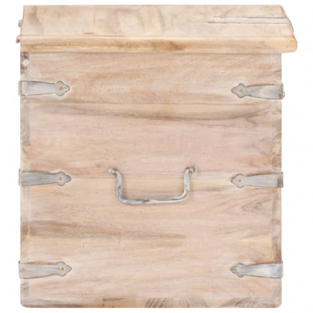 Chest 40x40x40 Cm Solid Acacia Wood Image 6