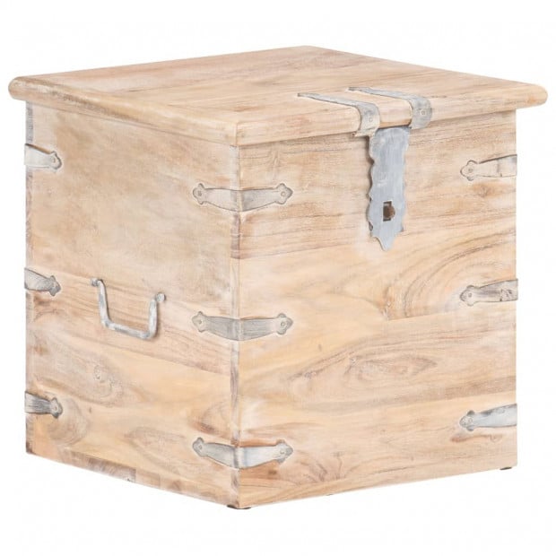 Chest 40x40x40 Cm Solid Acacia Wood Image 10