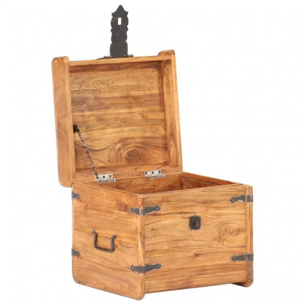 Chest 40x40x40 Cm Solid Acacia Wood Image 3