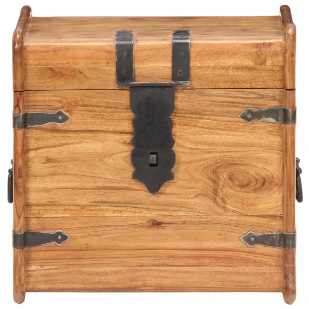 Chest 40x40x40 Cm Solid Acacia Wood Image 4