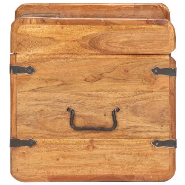 Chest 40x40x40 Cm Solid Acacia Wood Image 5