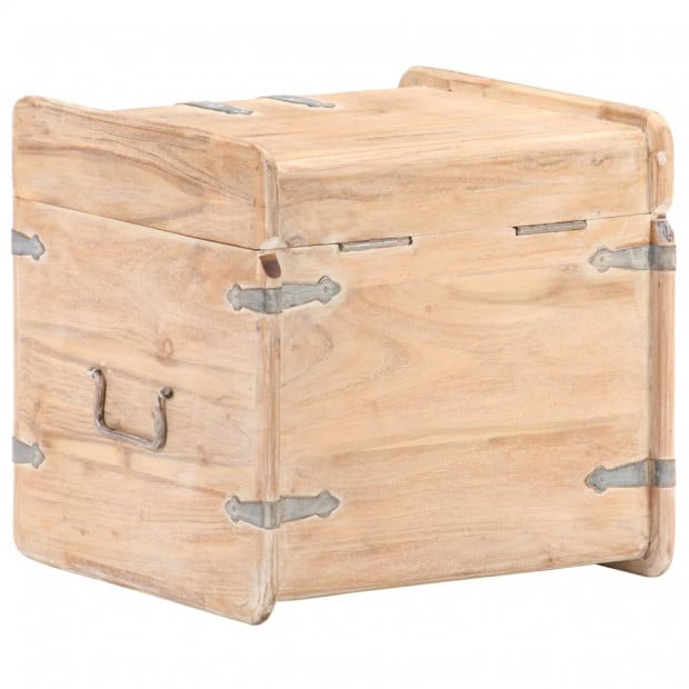 Chest 40x40x40 Cm Solid Acacia Wood Image 6