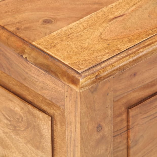 Chest 40x40x40 Cm Solid Acacia Wood Image 2