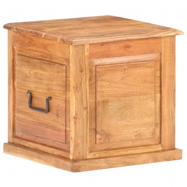 Chest 40x40x40 Cm Solid Acacia Wood Image 11