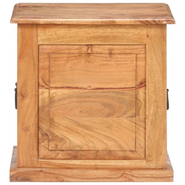 Chest 40x40x40 Cm Solid Acacia Wood Image 4