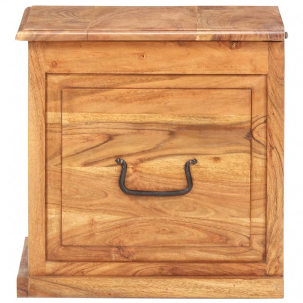 Chest 40x40x40 Cm Solid Acacia Wood Image 5