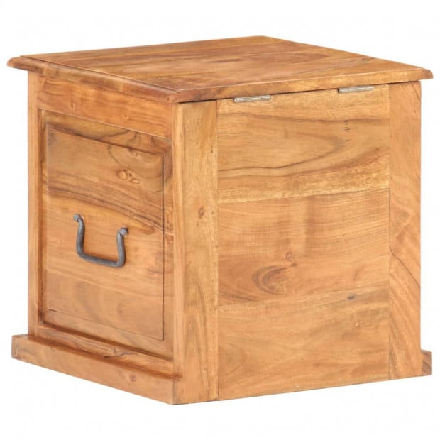 Chest 40x40x40 Cm Solid Acacia Wood Image 6