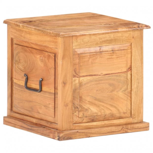 Chest 40x40x40 Cm Solid Acacia Wood Image 10