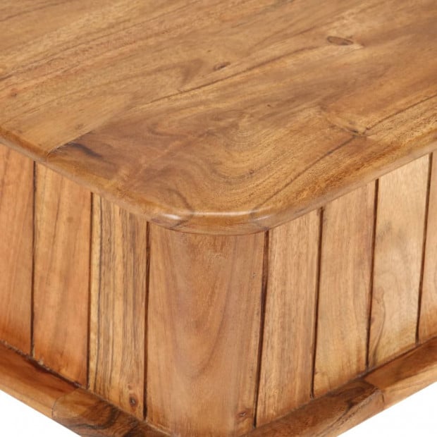 Coffee Table 100x50x40 Cm Solid Acacia Wood Image 6