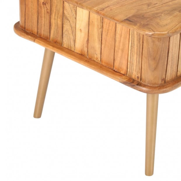Coffee Table 100x50x40 Cm Solid Acacia Wood Image 7