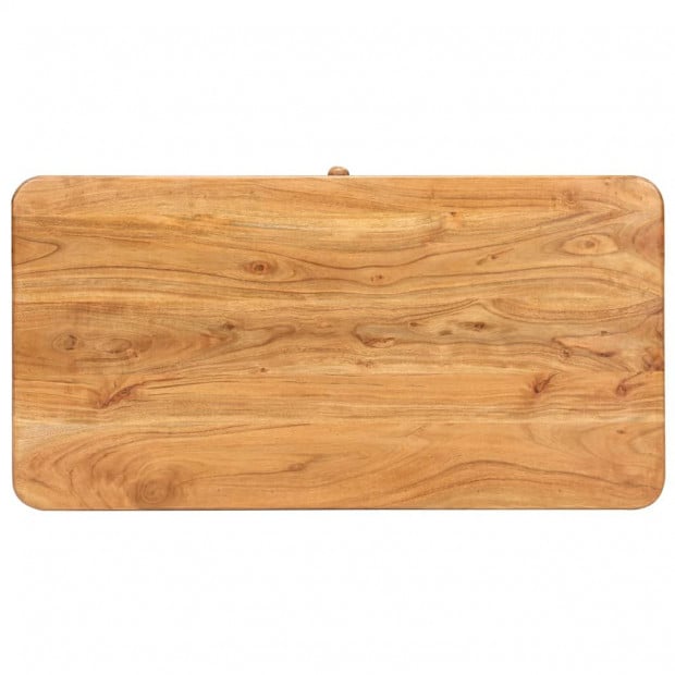 Coffee Table 100x50x40 Cm Solid Acacia Wood Image 9