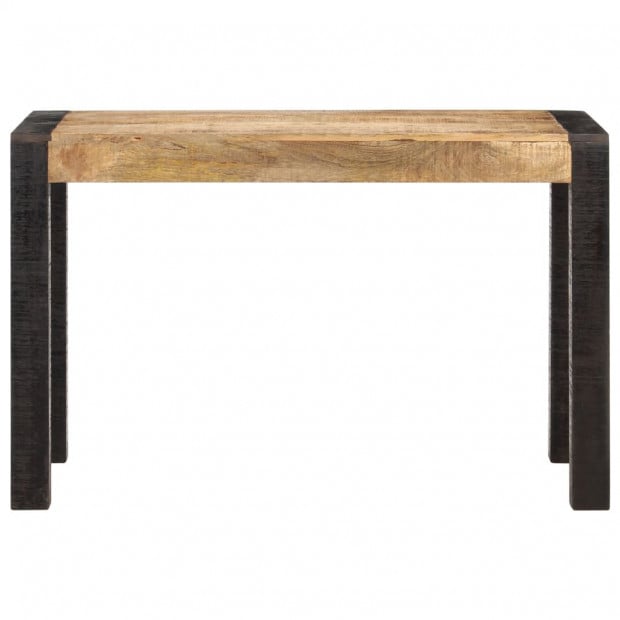 Dining Table 120x60x76 Cm Solid Rough Mango Wood Image 2