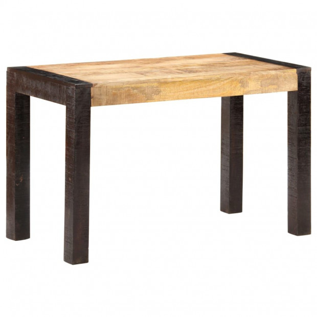 Dining Table 120x60x76 Cm Solid Rough Mango Wood Image 6