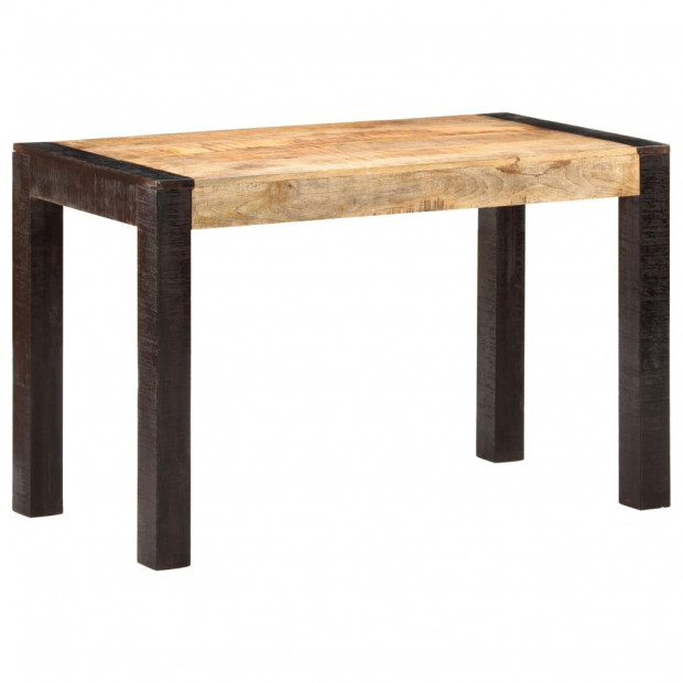 Dining Table 120x60x76 Cm Solid Rough Mango Wood Image 9