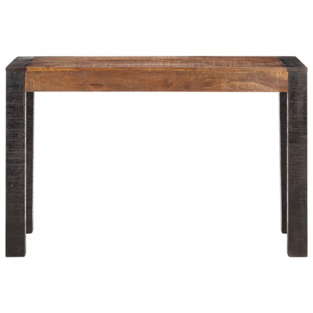 Dining Table 120x60x76 Cm Solid Rough Mango Wood Image 2