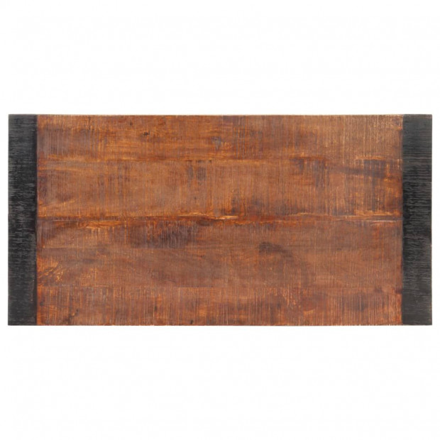 Dining Table 120x60x76 Cm Solid Rough Mango Wood Image 3