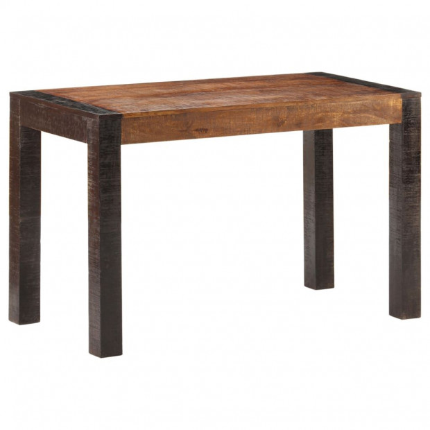 Dining Table 120x60x76 Cm Solid Rough Mango Wood Image 6