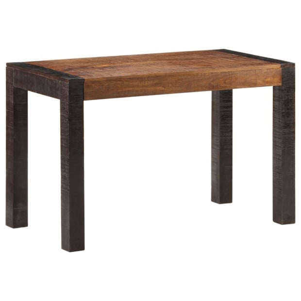 Dining Table 120x60x76 Cm Solid Rough Mango Wood Image 9