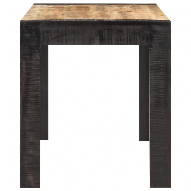 Dining Table 140x70x76 Cm Solid Rough Mango Wood Image 3