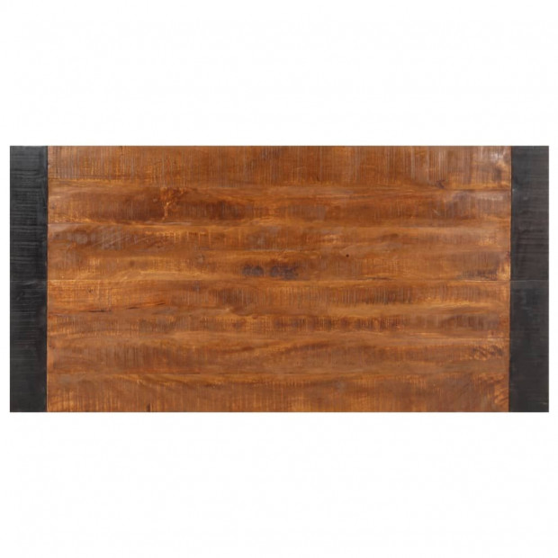 Dining Table 140x70x76 Cm Solid Rough Mango Wood Image 4