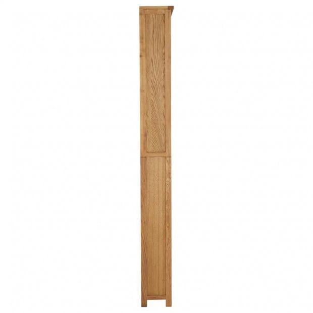 7-tier Bookcase 90x22.5x200 Cm Solid Oak Wood Image 3