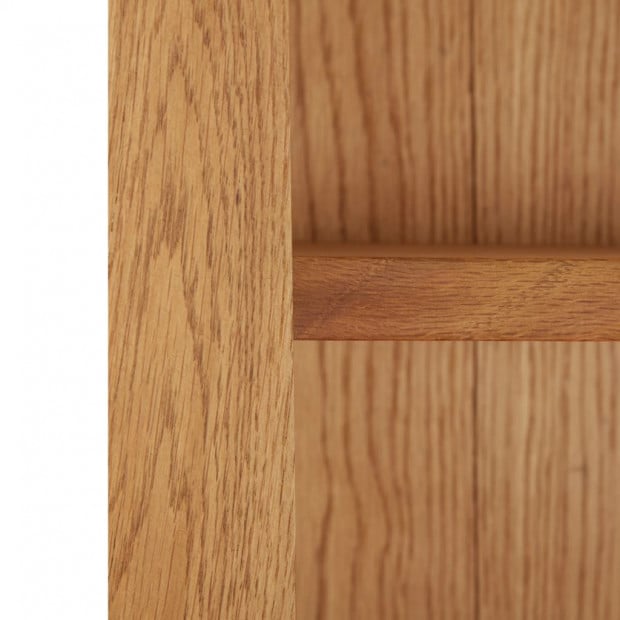7-tier Bookcase 90x22.5x200 Cm Solid Oak Wood Image 5