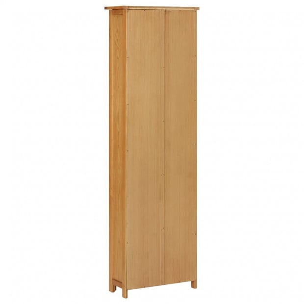 Bookcase 52x22.5x170 Cm Solid Oak Wood Image 4
