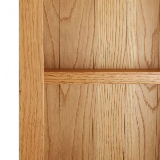 Bookcase 52x22.5x170 Cm Solid Oak Wood Image 5