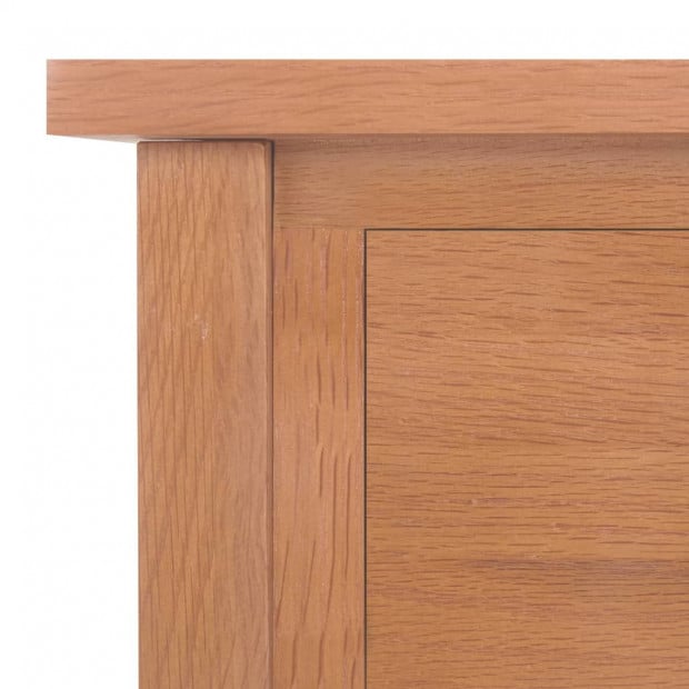 Magazine Bedside Table With Drawer 35x27x55cm Solid Oak Wood Image 8