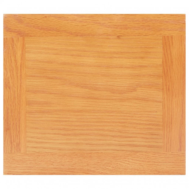 Side Table 27x24x55 Cm Solid Oak Wood Image 5