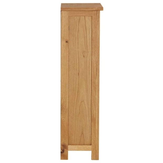 Bookcase 45x22.5x82 Cm Solid Oak Wood Image 3