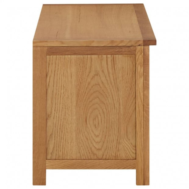 Shoe Rack 90x37x45cm Solid Oak Wood Image 3