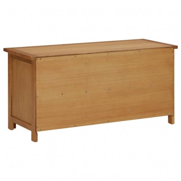 Shoe Rack 90x37x45cm Solid Oak Wood Image 4