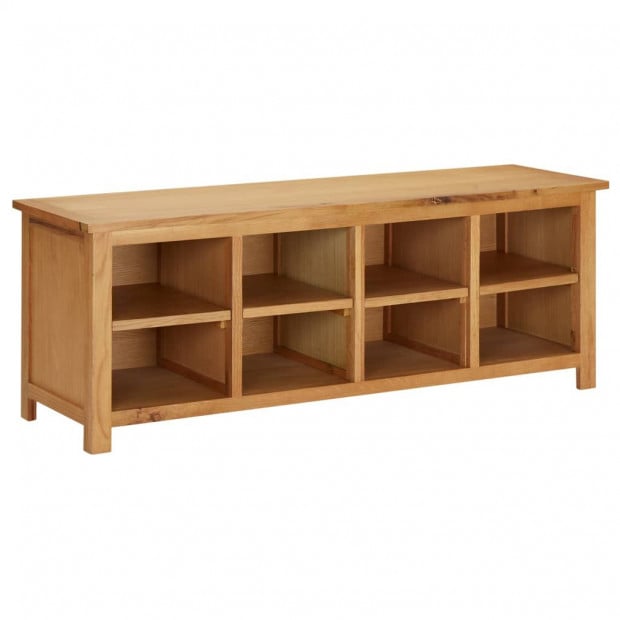 Shoe Rack 120x37x45cm Solid Oak Wood