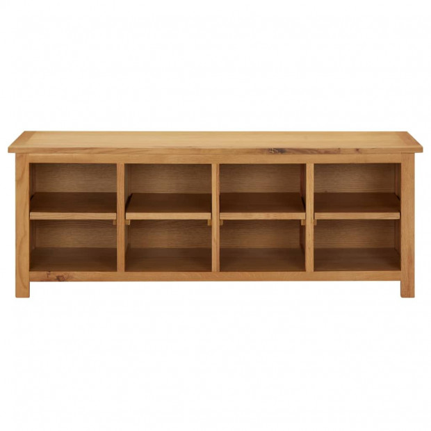 Shoe Rack 120x37x45cm Solid Oak Wood Image 2