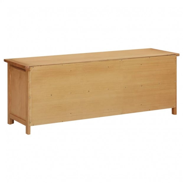 Shoe Rack 120x37x45cm Solid Oak Wood Image 4