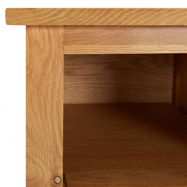 Shoe Rack 120x37x45cm Solid Oak Wood Image 5