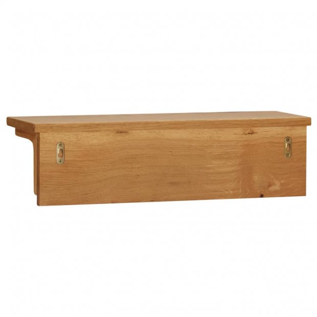 Coat Rack 60x16x16cm Solid Oak Wood Image 4